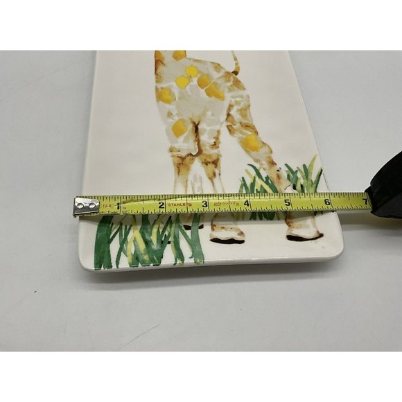 Pier 1 Giraffe Platter What's Up Buttercup Ironstone Bread Appetizers Cheese - Picture 15 of 16